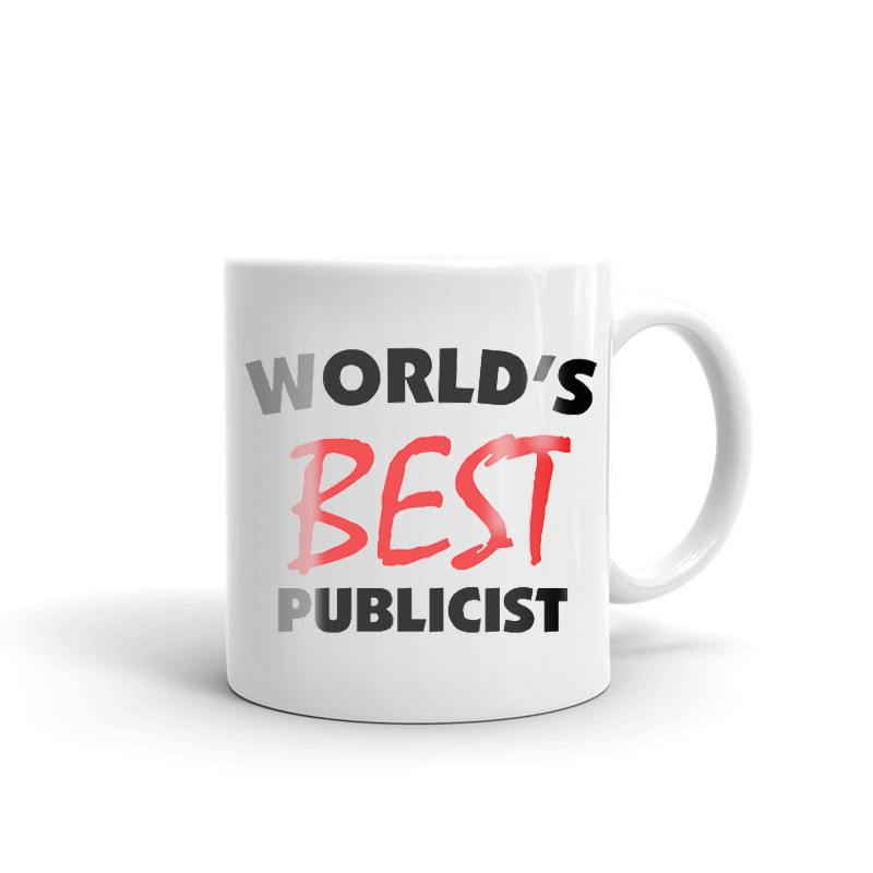 World's Best Publicist Coffee Tea Ceramic Mug Office Work Cup Gift