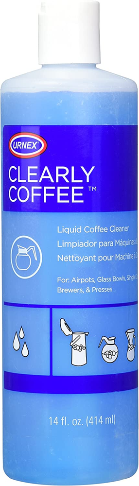 Clearly Coffee Pot Cleaner 14 Ounce (Made in the USA) French Press Liquid