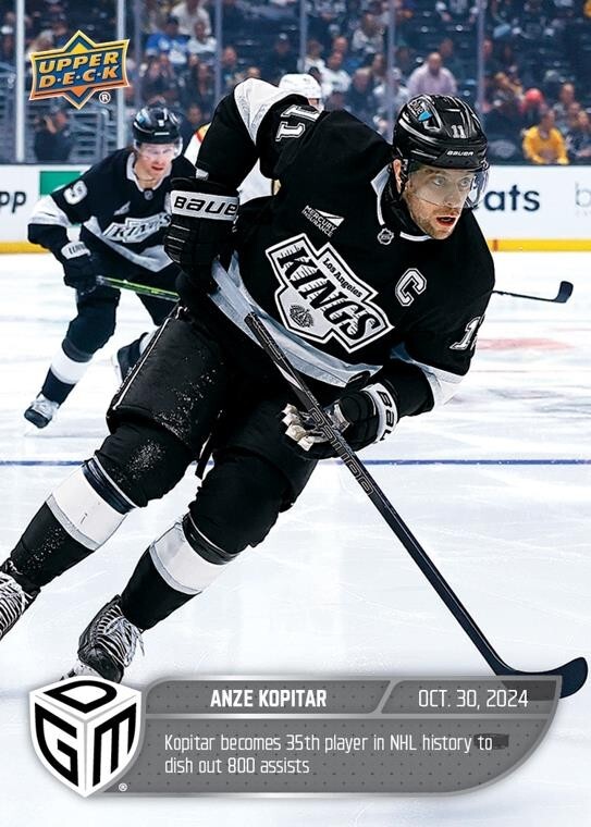 PRESALE - 24-25 Upper Deck Game Dated Moments #13 Anze Kopitar /599-image