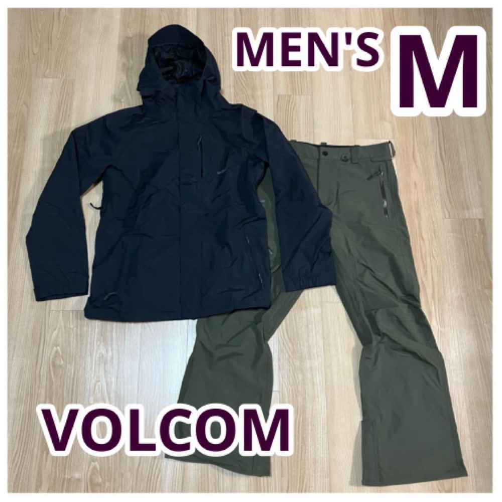 Volcom  GORE-TEX Snowboard Jacket Mens Size M Black with Pant Moss