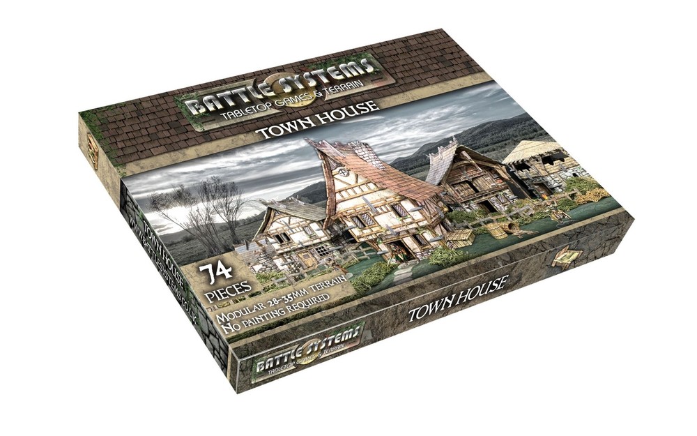 Fantasy Terrain Town House  D&D Warhammer DND Village Scenery Battle Systems THG