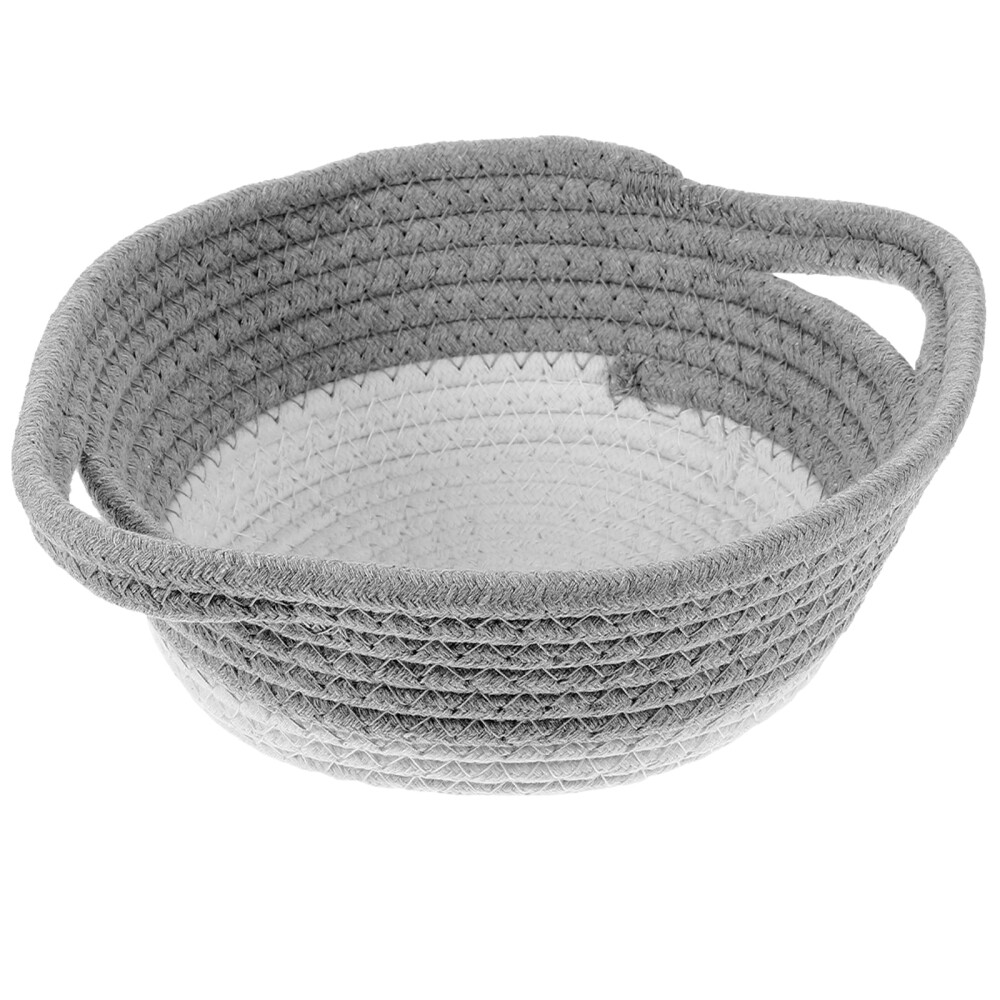 Sundries Basket Hanging Decor Wicker Storage Woven with Lid Lids