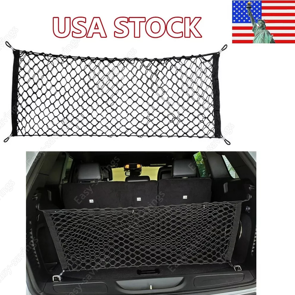 Car Rear Cargo Net Envelope Style For Trunk Organizers and Storage Universal
