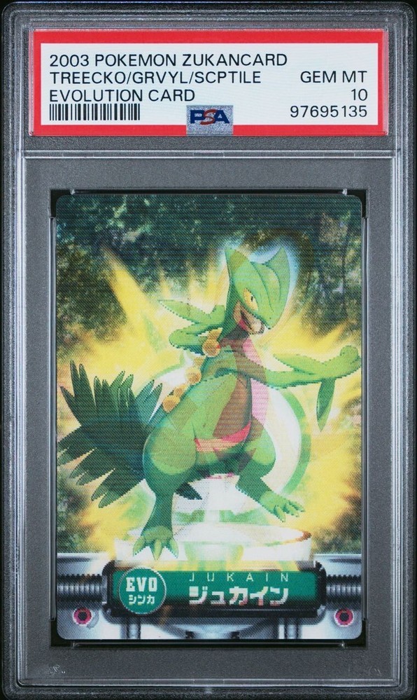 PSA 10 GEM MINT Treecko Grovyle Sceptile Evolution Pokémon Carddass Zukan POP 3