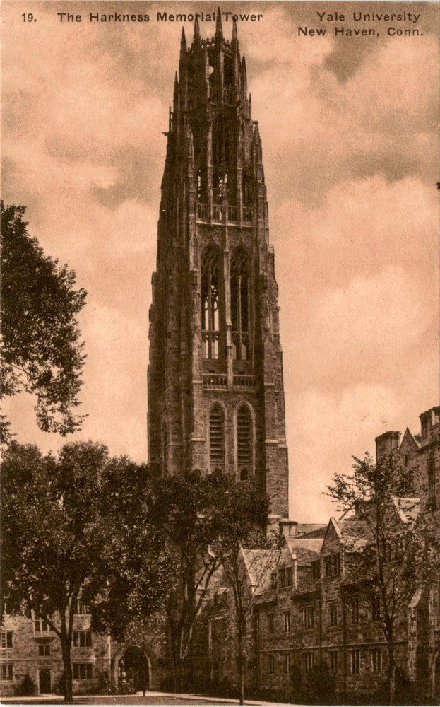 Harkness Memorial Tower, Yale University, New Haven, Conn., Edward P. Postcard