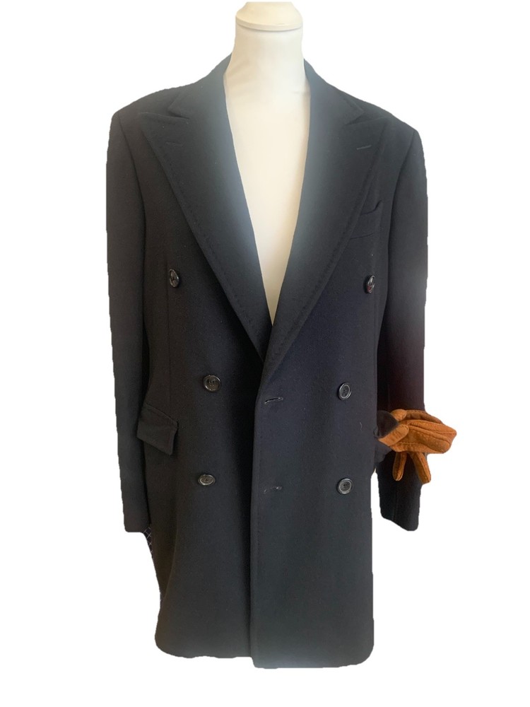 Corneliani Pure Cashmere Coat Men’s Navy 46 EU (Small)