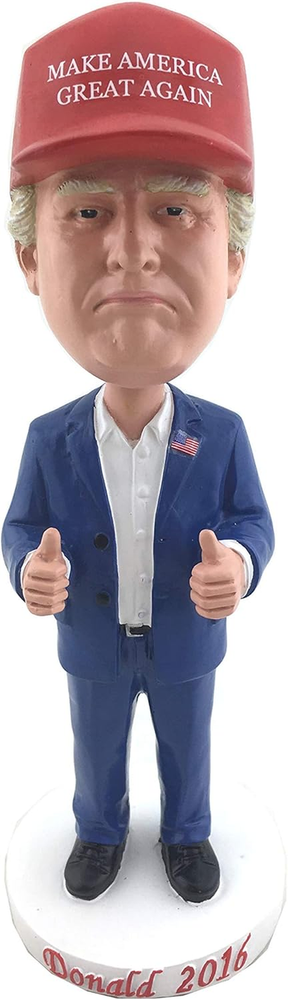 Donald Trump Presidential Bobblehead with MAGA Hat