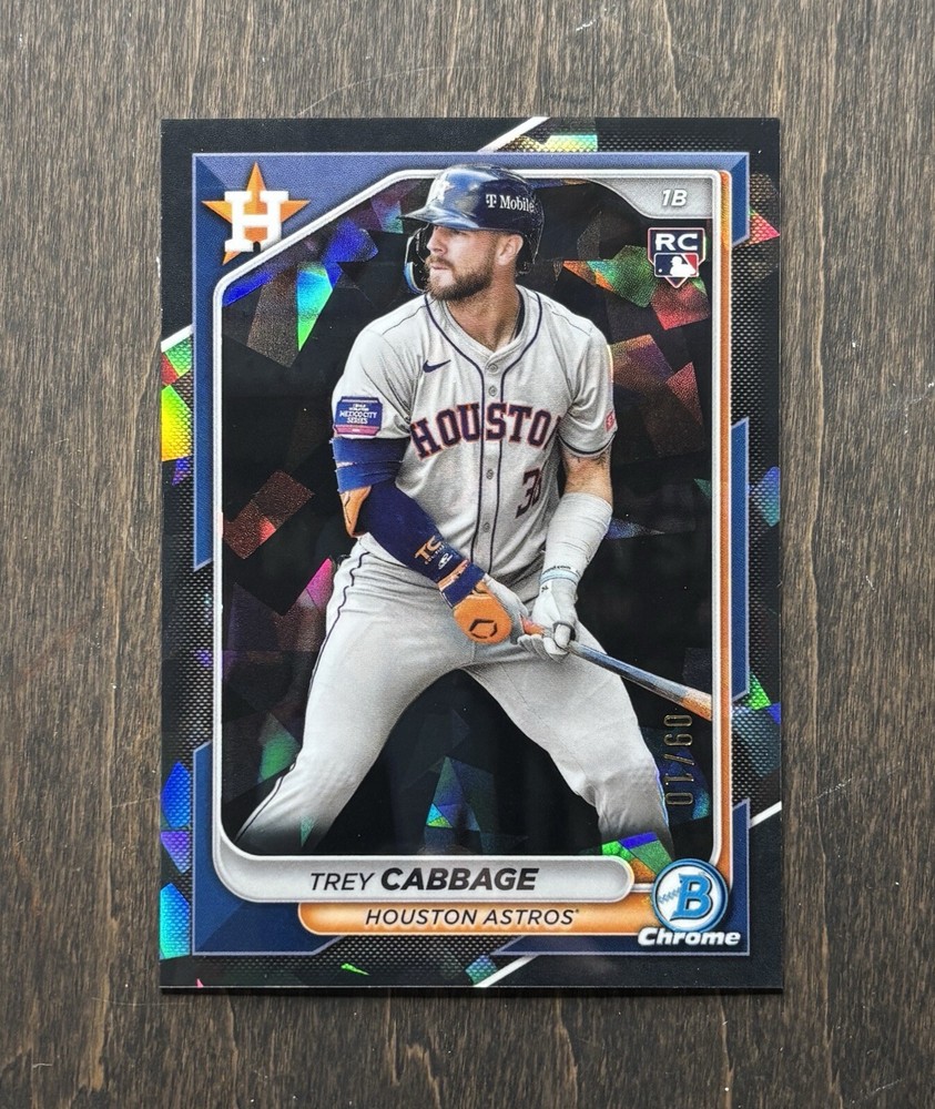 2024 Bowman Chrome Sapphire Edition - Trey Cabbage #100 Black /10 (RC)