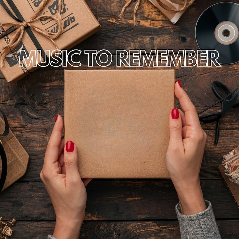 Custom Music CD - Vinyl-Style Look - Gift in Kraft Sleeve-Personalized Playlist