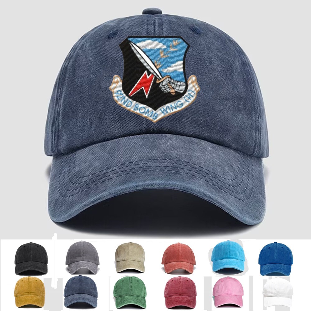Custom Embroidered Hat 92d Bombardment Wing, Veteran Cap, Trucker Hat, Gift Idea