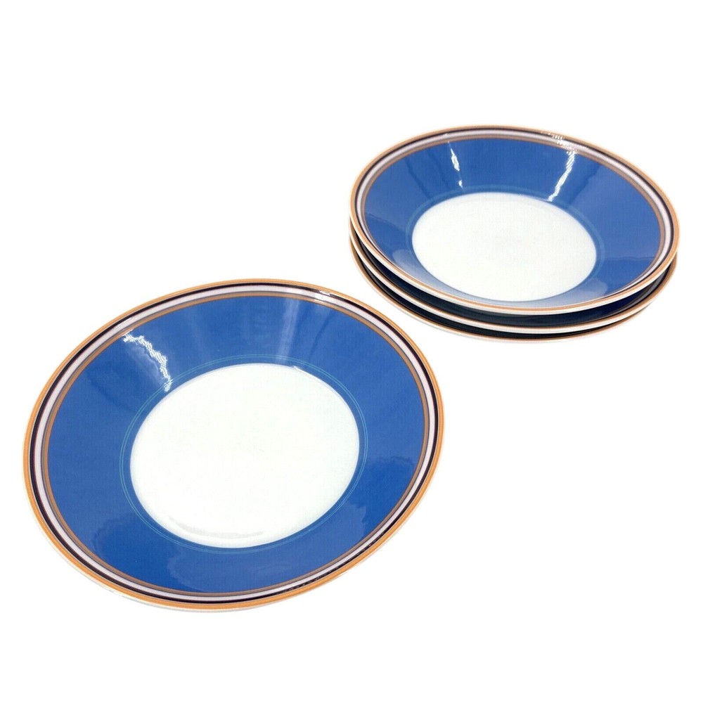 DNKY Lenox Pasta Bowls Urban Essential Marine Blue Set of 4 8.5