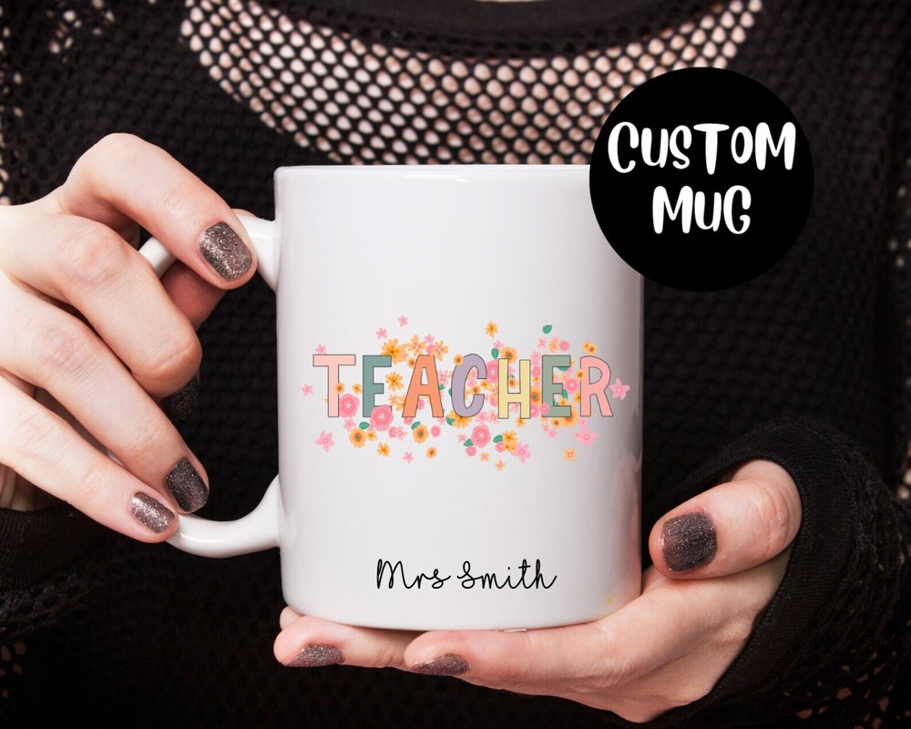Personalized Teacher Mug Custom Name Mug For Teachers Back To School Coffee Mug
