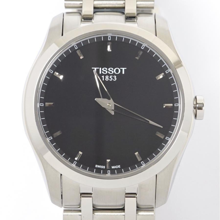 TISSOT Classic Couturier T035446 Black Dial Men's Quartz Watch Pre-Owned