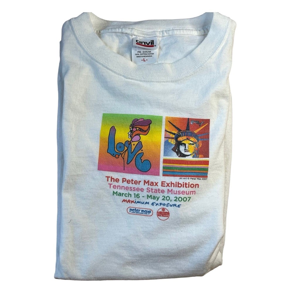 Peter Max Limited Edition T-shirt Tennessee State Museum 2007 Size L