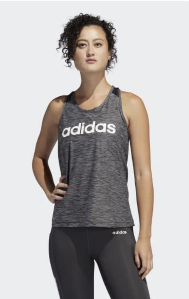 Womens Grey Adidas Pullover Tank Top Size Large