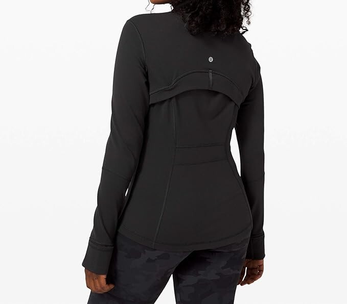 Lulu Define Jacket Sport LUON with secure pockets High Elastic Black Coat NWT