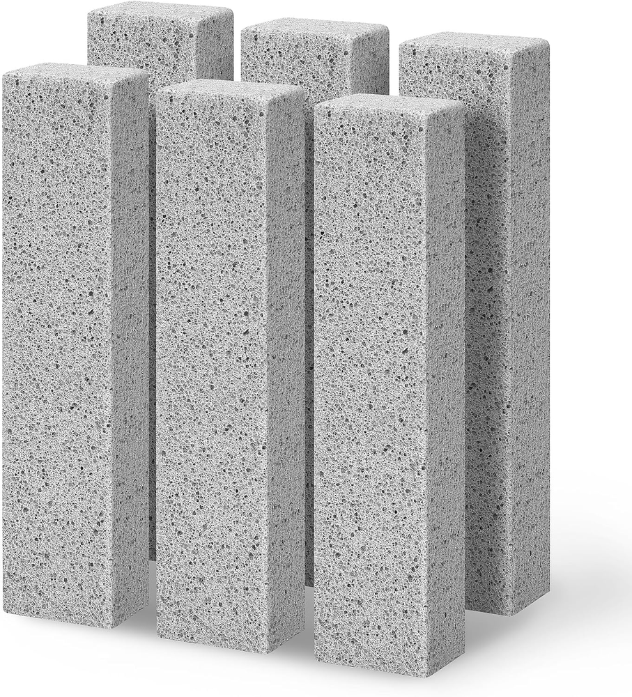 6 Pack Pumice Stone Toilet Bowl Cleaner, Scouring Stick for Cleaning Hard Water