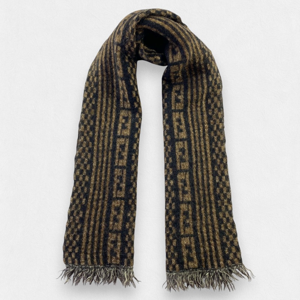 Fendi Wool Muffler Scarf for Winter Warmth