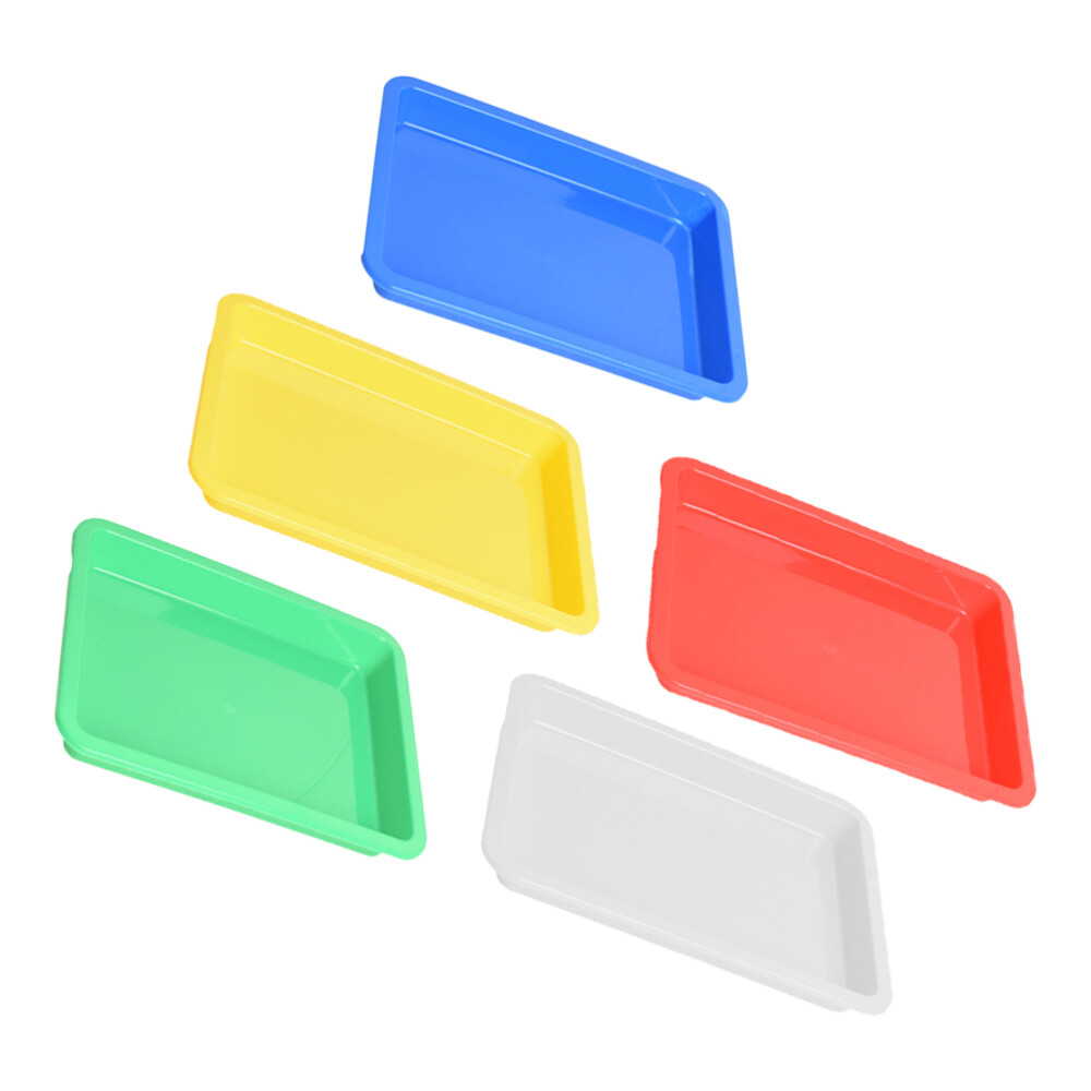 5pcs Activity Organizer Tray Decorative Coffee Table Tray Snack Serving Plates