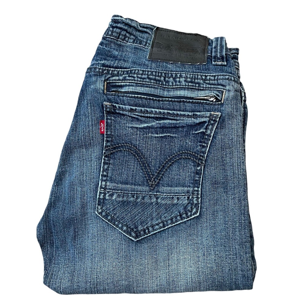 LEVIS 511 Jeans Mens Blue Skinny Straight Zip Fly Denim W32 L32