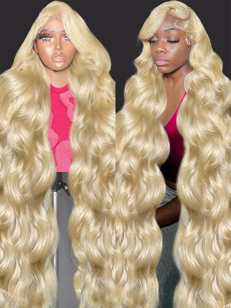 613 Blonde HD Body Wave Lace Front Wig Human Hair Glueless PrePlucked