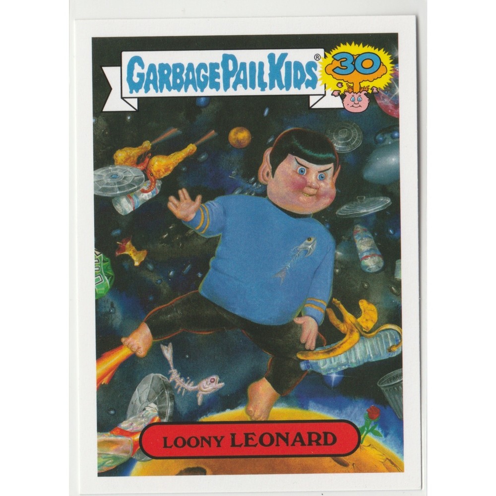 Nimoy Spock Garbage Pail Kids GPK Loony Leonard 5a 30th Anniversary 2015 Series