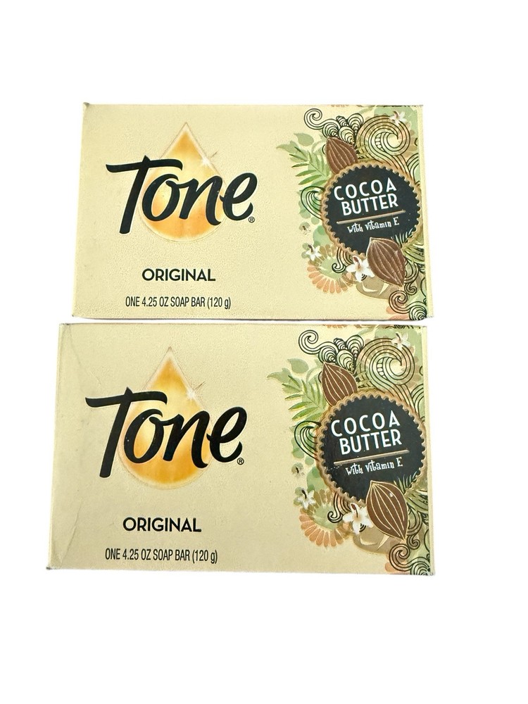 2x Tone Bar Soap 4.25oz Original Scent with Cocoa Butter & Vitamin E