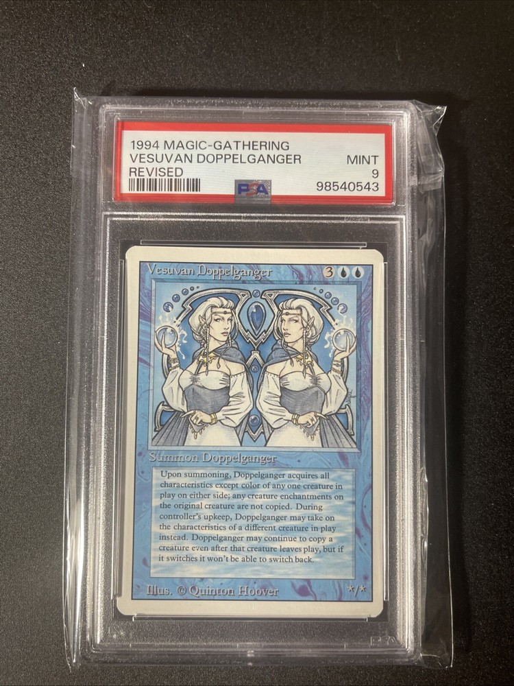 Magic The Gathering:  MTG:  1994 Revised Vesuvan Doppelganger PSA 9