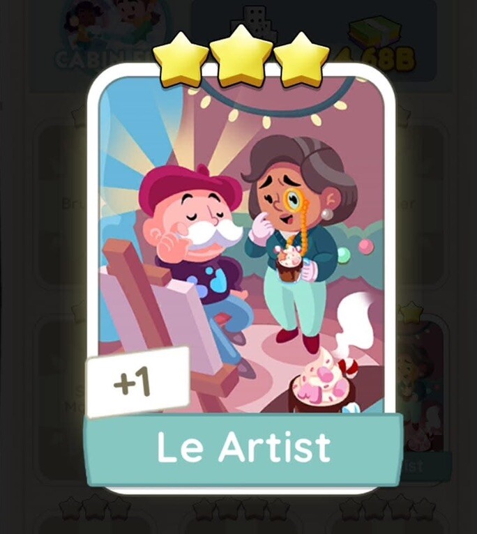Le Artist - Monopoly Go - Sticker - 3Star⭐️