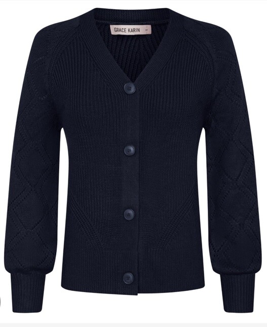 Women's Grace Karen Black Button Down Cardigan XL NWT New With Tags