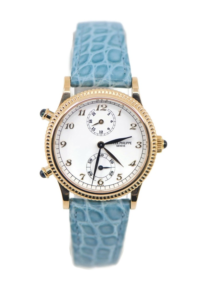 Patek Philippe 4864J 18K Yellow Gold Travel Time Luxury Watch