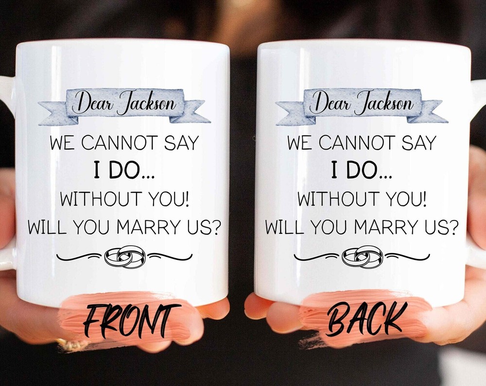 Officiant Gift Will You Marry Us Mug For Wedding Officiant Wedding Proposal