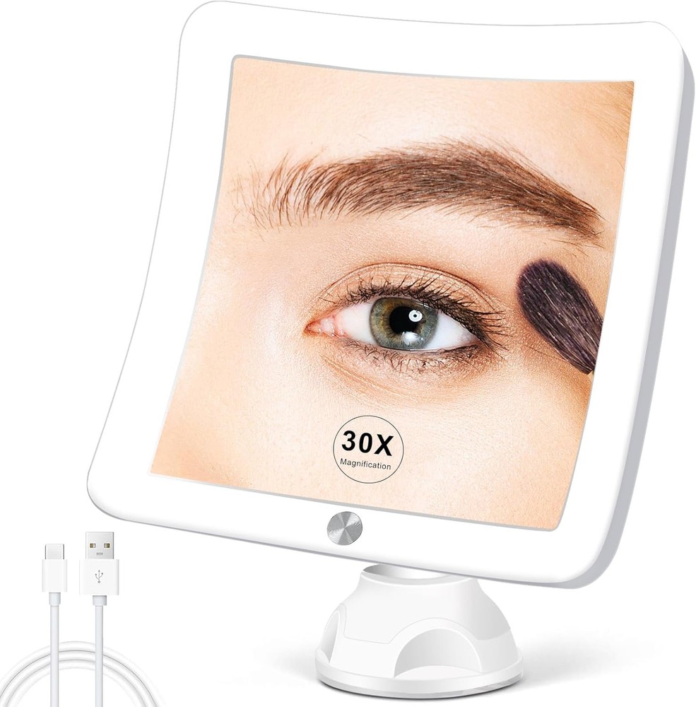 Fabuday Rechargeable Lighted Makeup Mirror 8.4