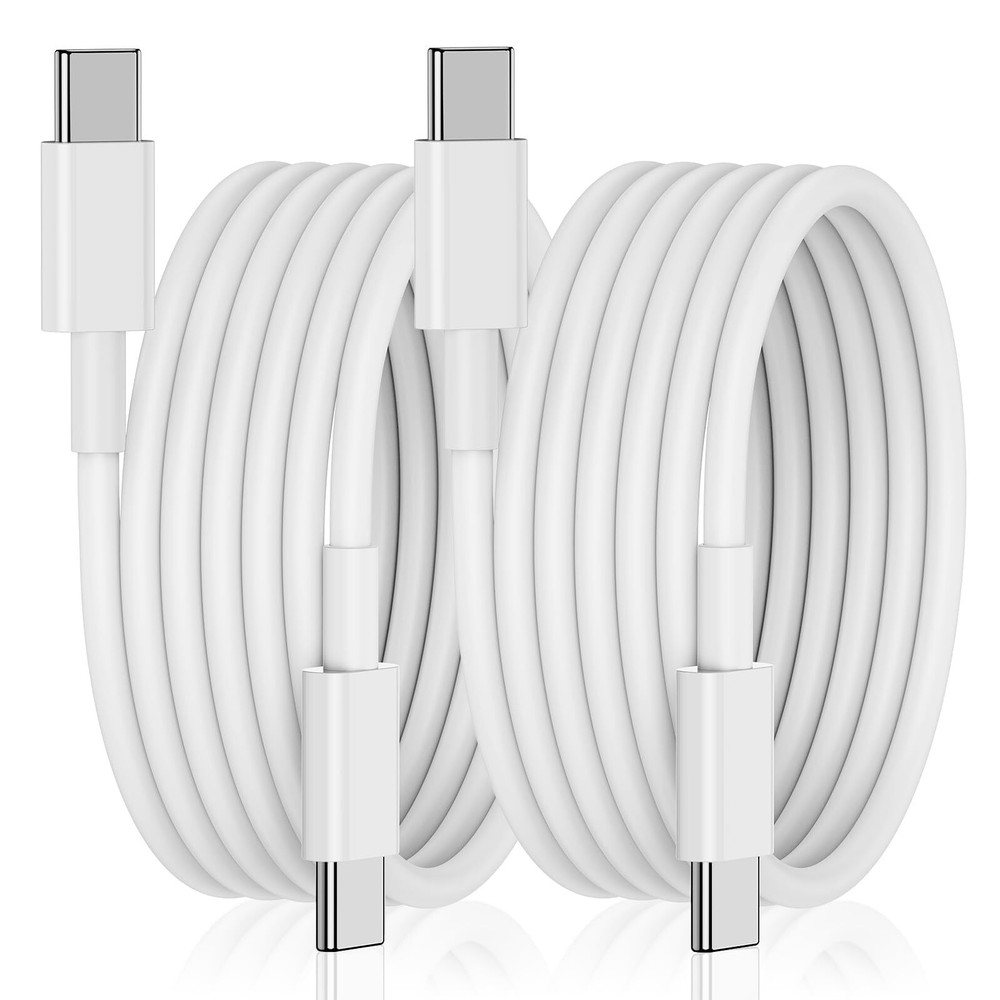 USB C to USB C Fast Charging Cable for iPhone 15 6FT 60W 2-Pack