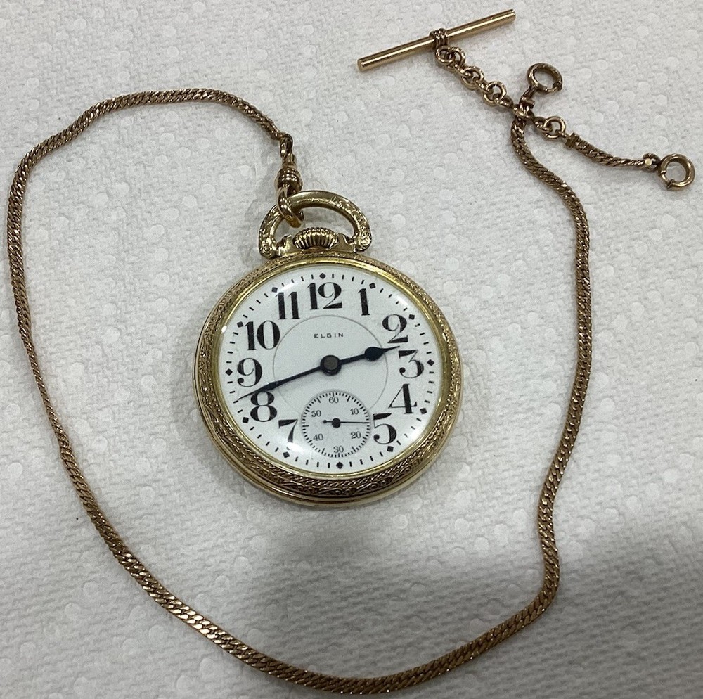 Elgin Father Time 454 Model 15 21J 16S LS 5 Pos RR Pocket Watch