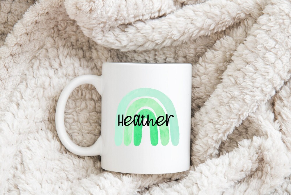 Personalized Rainbow Mug Rainbow Mom Gift  Mothers Day Gift Mom Gift Rainbow