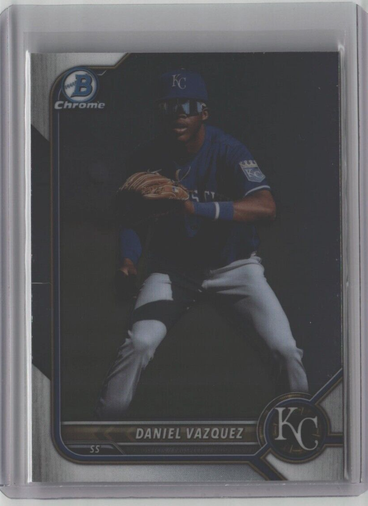 DANIEL VAZQUEZ ROOKIE BOWMAN CHROME BDC-74 KANSAS CITY ROYALS MLB 2022 FREE SHIP