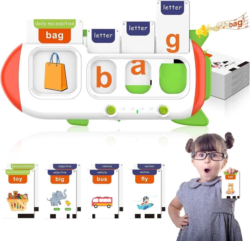 Engaging Talking Learning Cards for Toddlers Ages 2-6 - Perfect Kids Gift