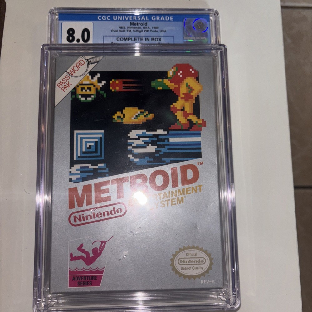 METROID (Nintendo Entertainment System 1989) CGC Universal grade 8.0