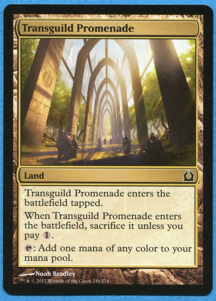 2X MTG Return to Ravnica RTR #249 Transguild Promenade Land Card