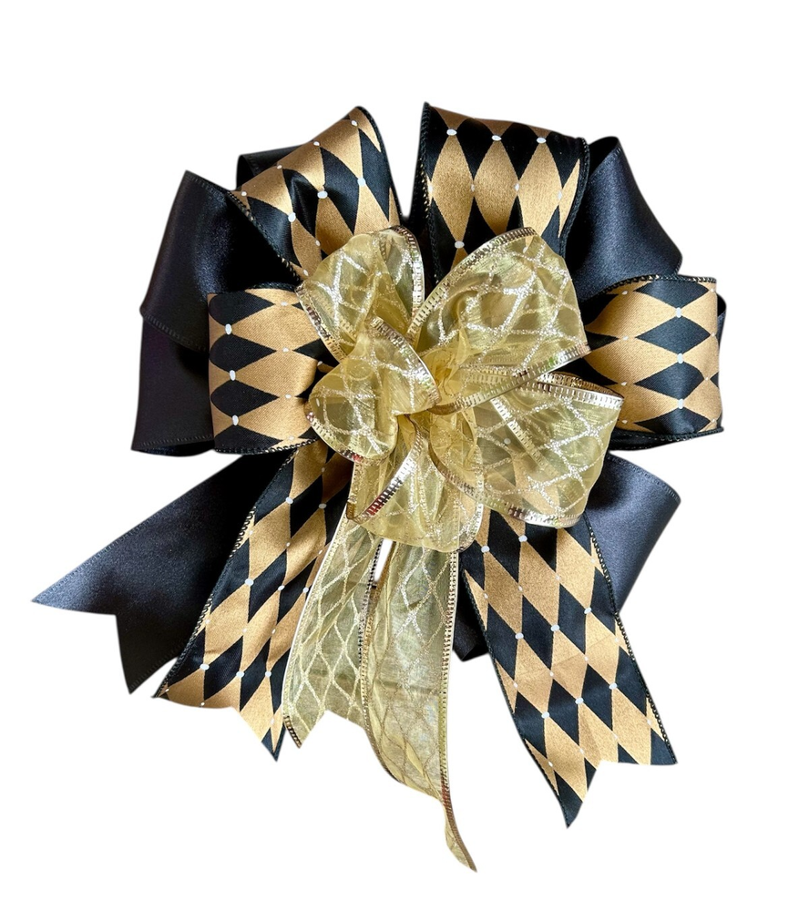 10-Inch Black Gold Wreath Basket Lantern Door Hanger for Mantel Decor