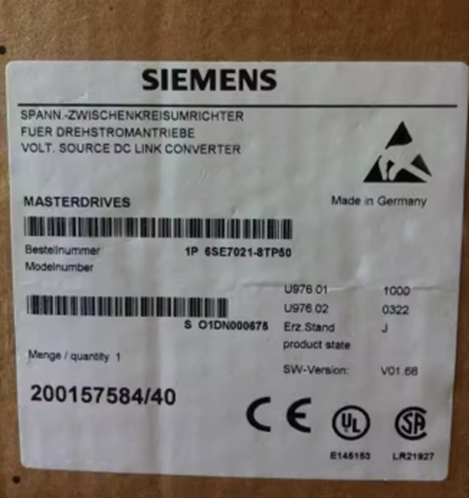 6SE7021-8TP50 New Sealed Siemens Frequency Converter 6SE7021-8TP50