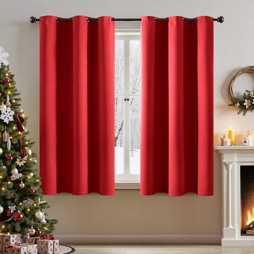 Christmas Blackout Curtains for Bedroom Living 40