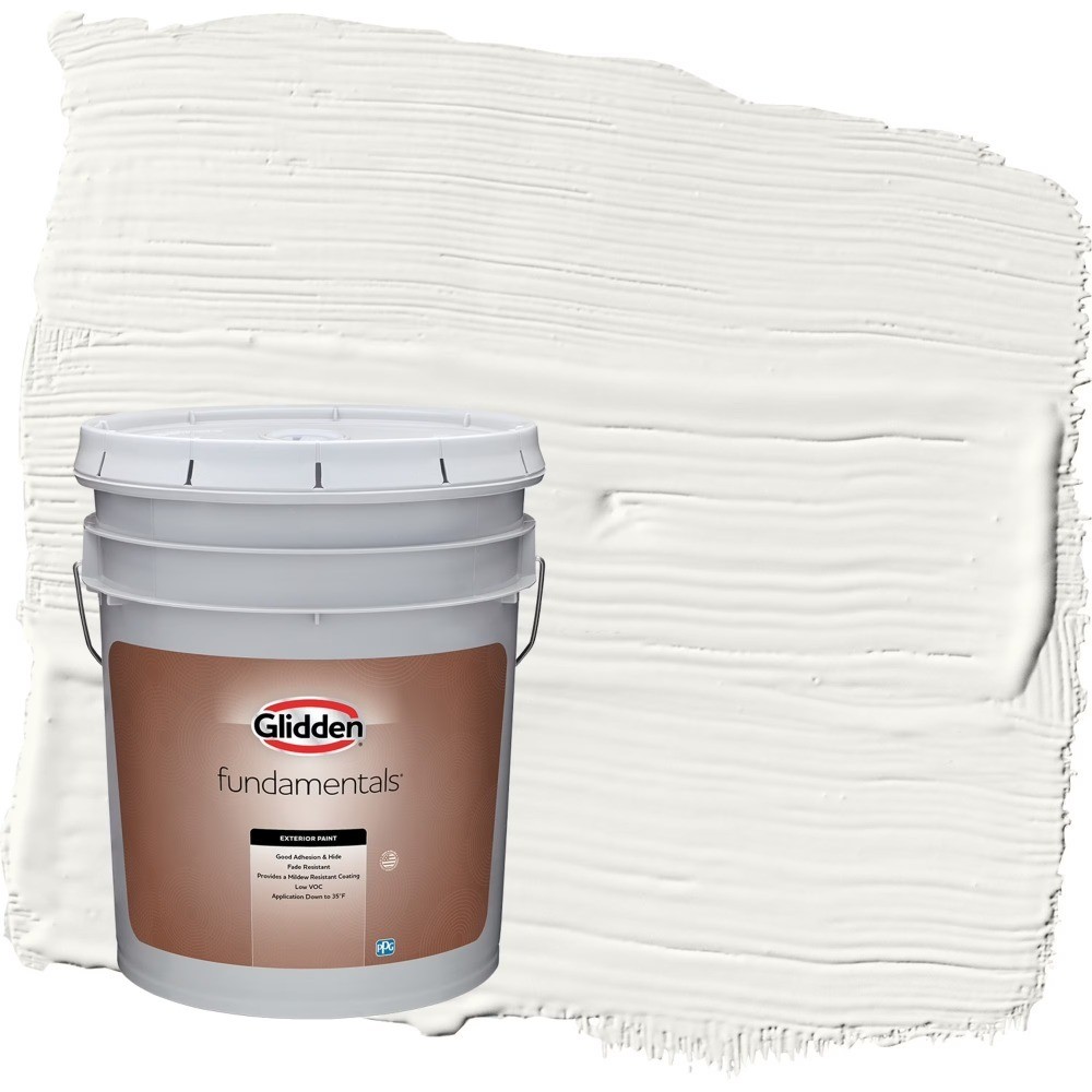 Exterior Paint White Semi-Gloss Finish 5 Gallon Bulk for Commercial Use