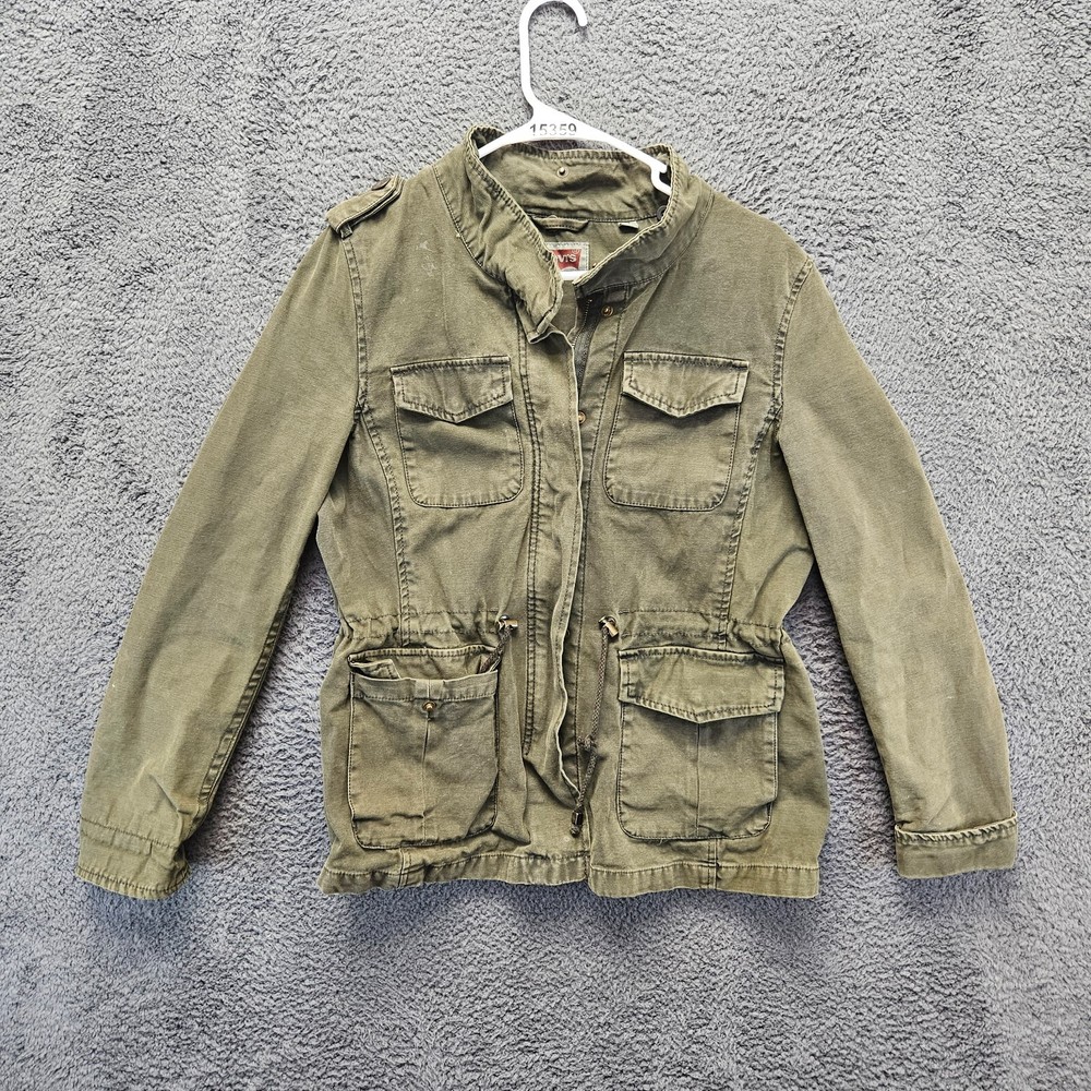 Levi’s Green Utility Military Field Jacket for Women in Size Medium