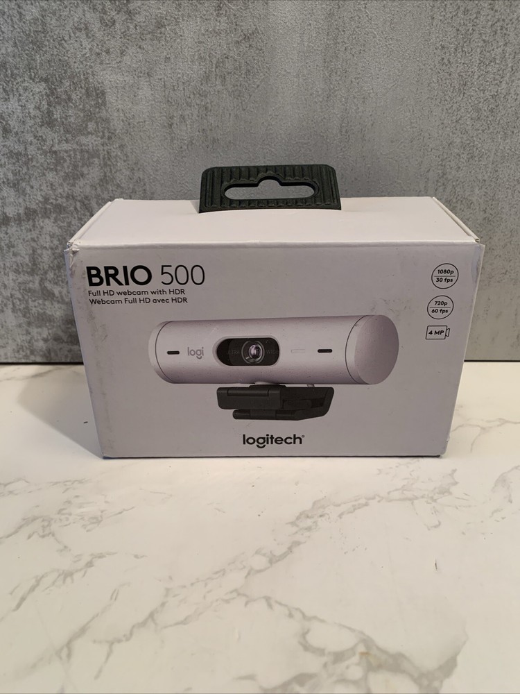 Logitech Brio 500 Full HD Webcam USB-C Cable - Off White (No Mount)