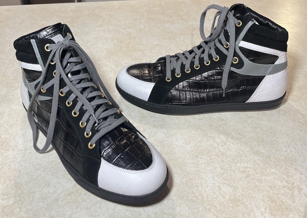 DIMIGHTY GETDOWN By Andre Hadley High Top Shoes Mens Size 7.5 - 8 Italian Black