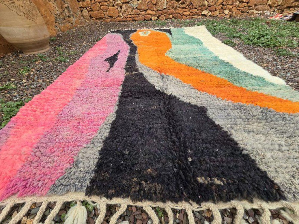 moroccan rug vintage, Custom Moroccan Berber  Handmade Beni Ourain Sheep's