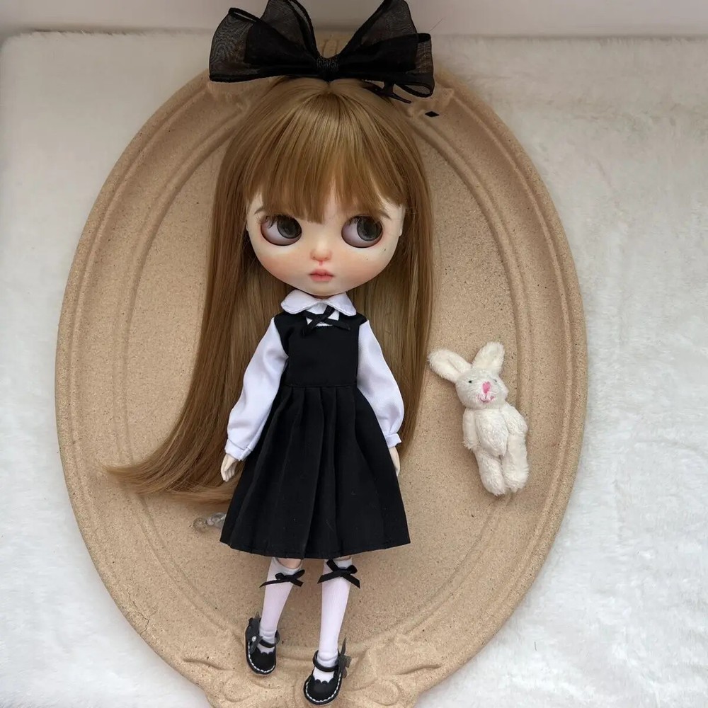 blythe dolls clothes  Dress Blythe Doll Fashion Black Set Dress Up Doll Toy
