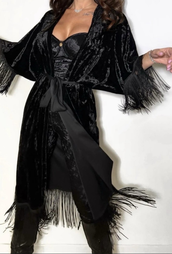 Black Cat Velvet Black Jumpsuit Super Sexy Outfit Nadine Merabi